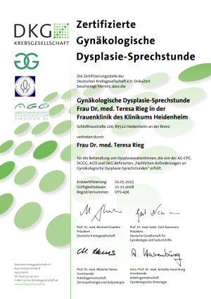 ISO Zertifikat Brustzentrum Klinikum Heidenheim