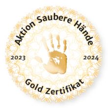 Aktion Saubere Hände: Heidenheimer Klinik-Gesellschaft  mit Gold-Zertifikat ausgezeichnet