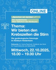Webtalk „Wir bieten den Krebszellen die Stirn“