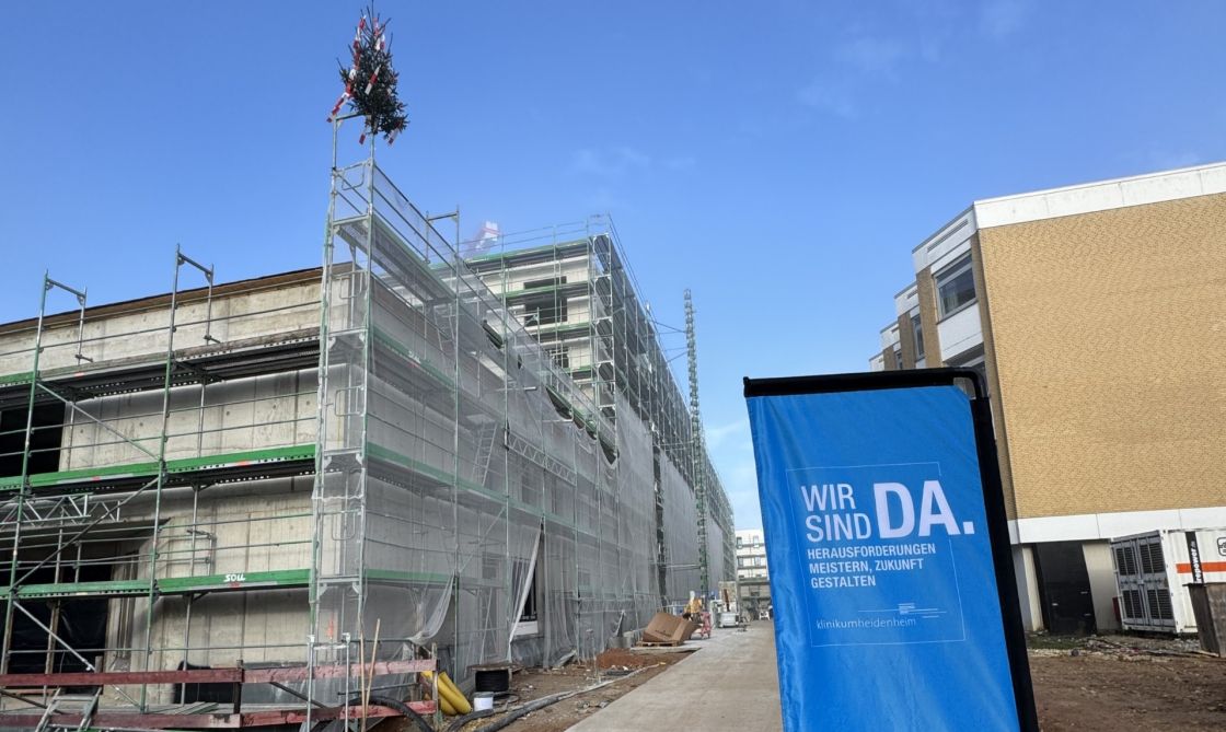 Richtfest Haus L im November 2024 - Klinikum Heidenheim