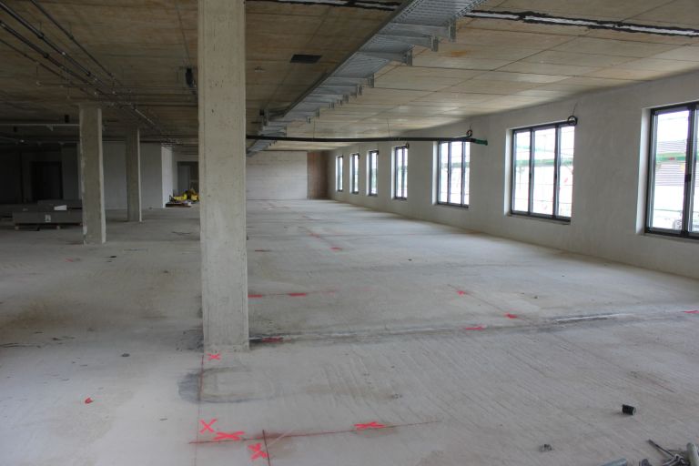 Der Innenausbau geht voran. Juni 2025. Haus L. 
Klinikum Heidenheim