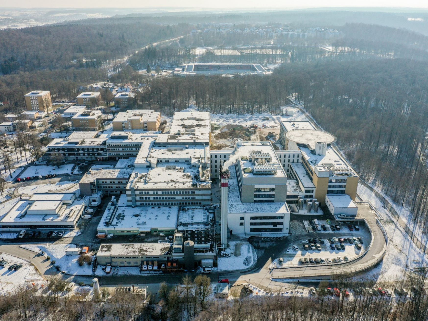Klinikum Heidenheim - Blick nach Süden